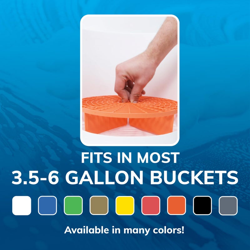 Grit Guard The Original Black Bucket Insert - 10" Diameter Car Wash Bucket for Car Washing, Detailing Compatible with 3.5, 4, 5 and 6 Gallon Buckets - Image 5